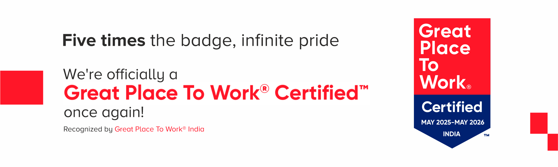 Great Place To Work Certified